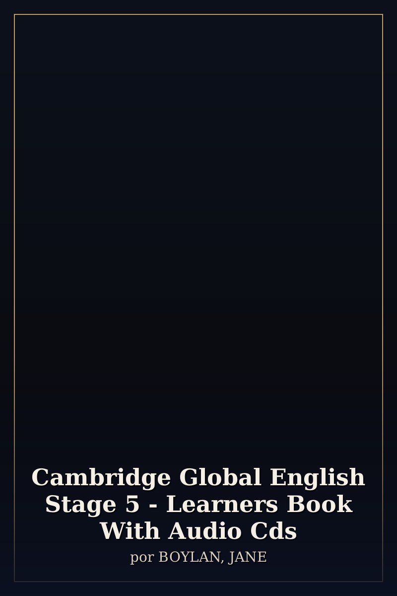 Capa de Cambridge Global English Stage 5 - Learners Book With Audio Cds