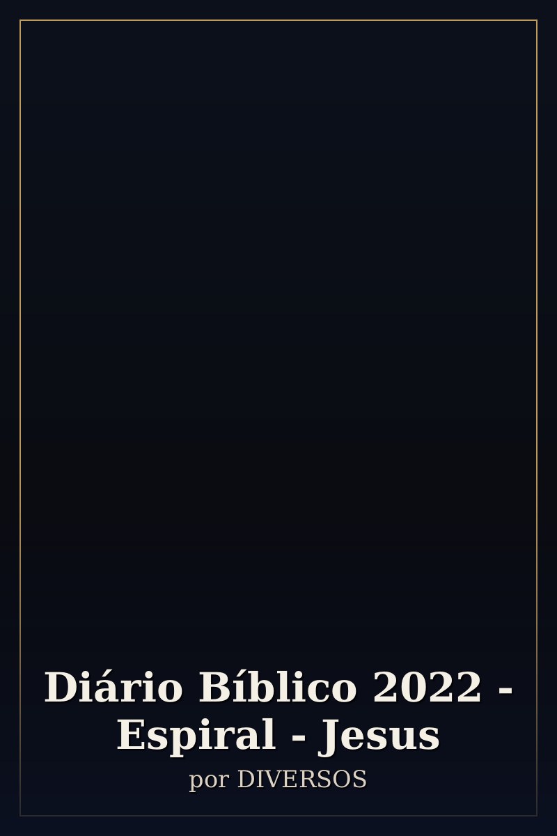 Capa de Diário Bíblico 2022 - Espiral - Jesus