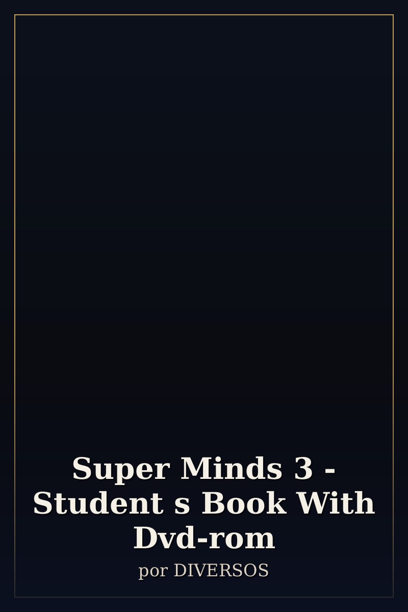 Capa de Super Minds 3 - Student s Book With Dvd-rom