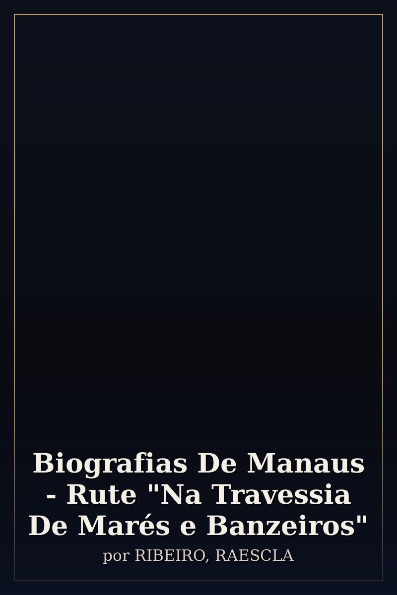 Capa de Biografias De Manaus - Rute "Na Travessia De Marés e Banzeiros"