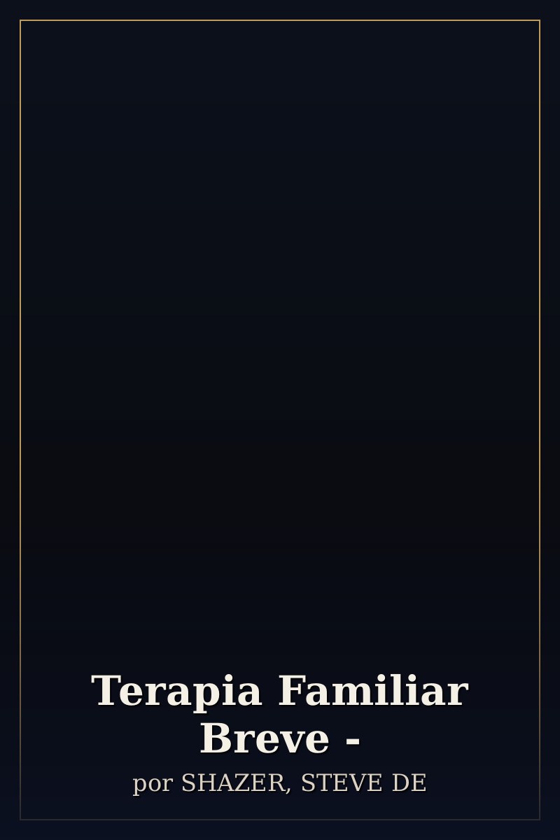 Capa de Terapia Familiar Breve -