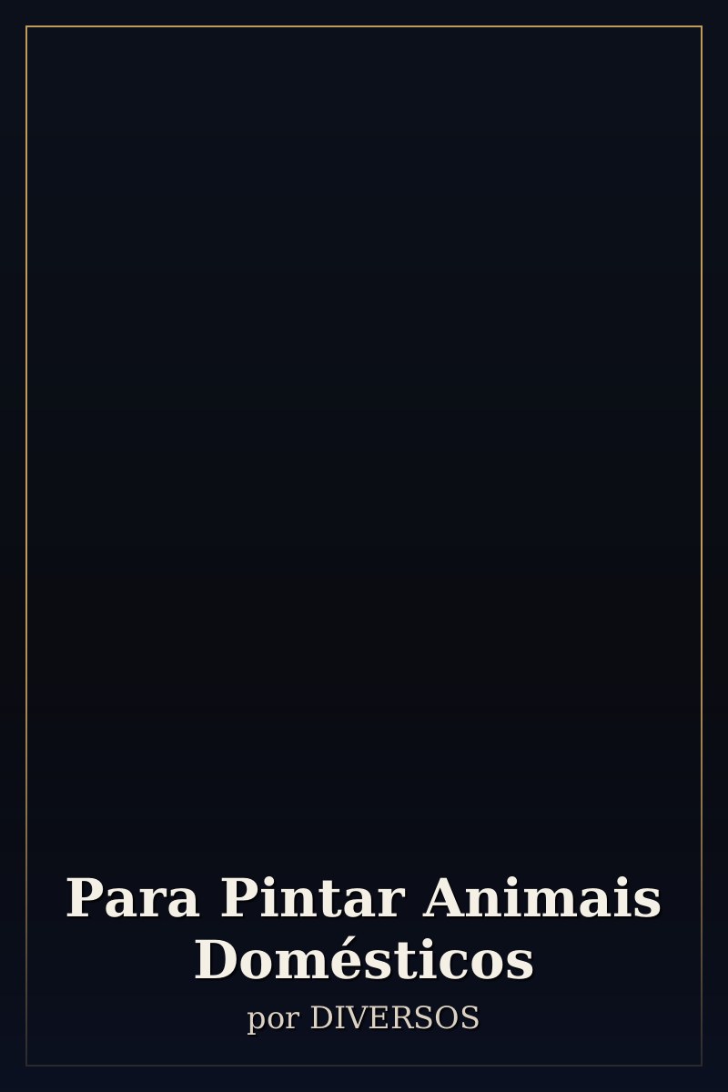 Capa de Para Pintar Animais Domésticos