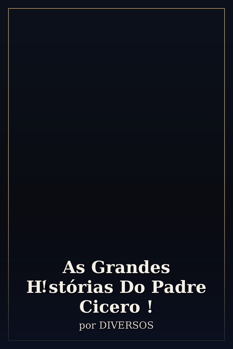 Capa de As Grandes Histórias Do Padre Cicero !