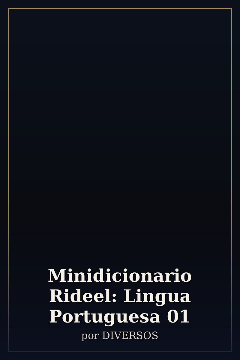 Capa de Minidicionario Rideel: Lingua Portuguesa        01