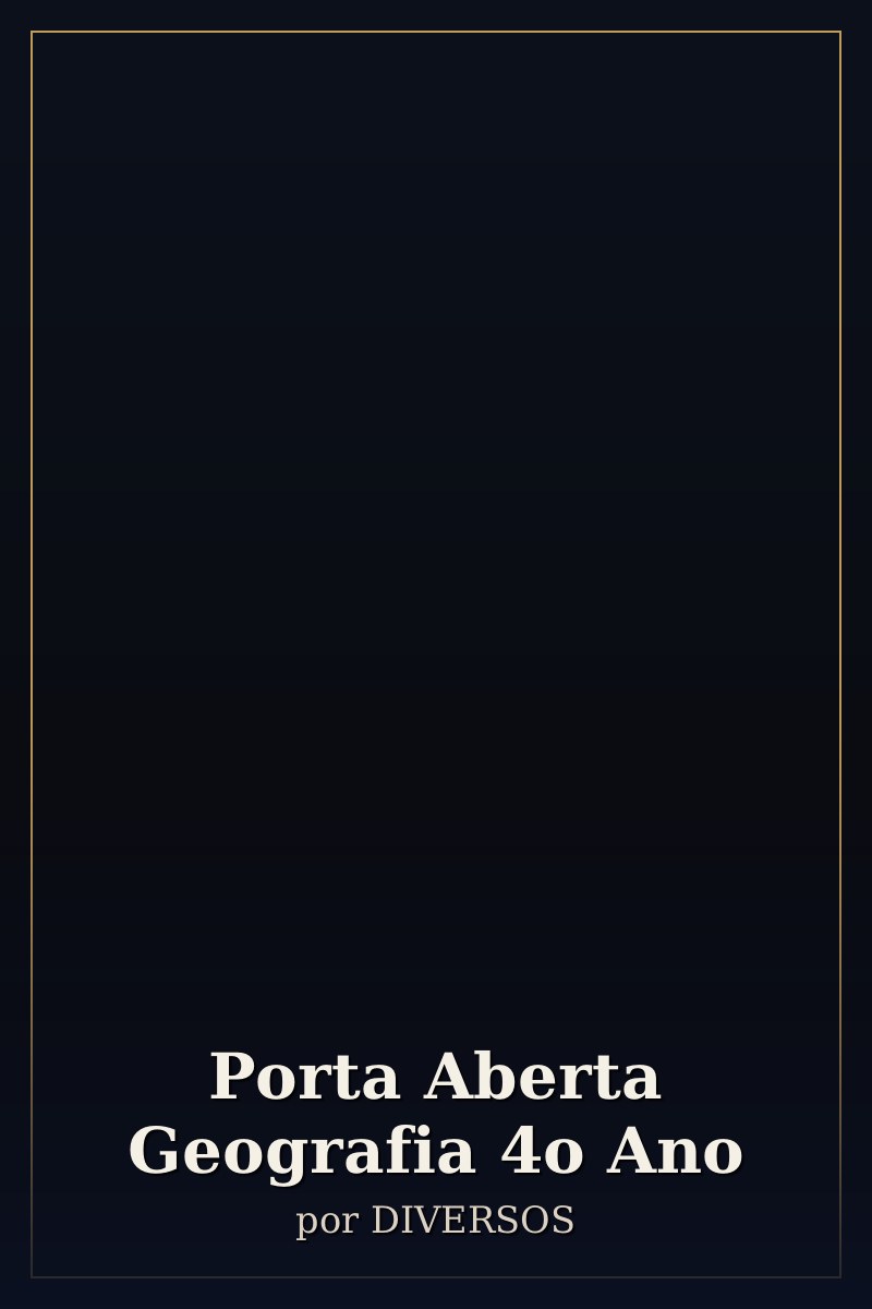 Capa de Porta Aberta Geografia  4o Ano