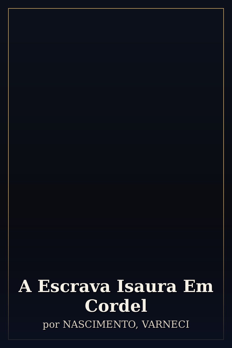 Capa de A Escrava Isaura Em Cordel