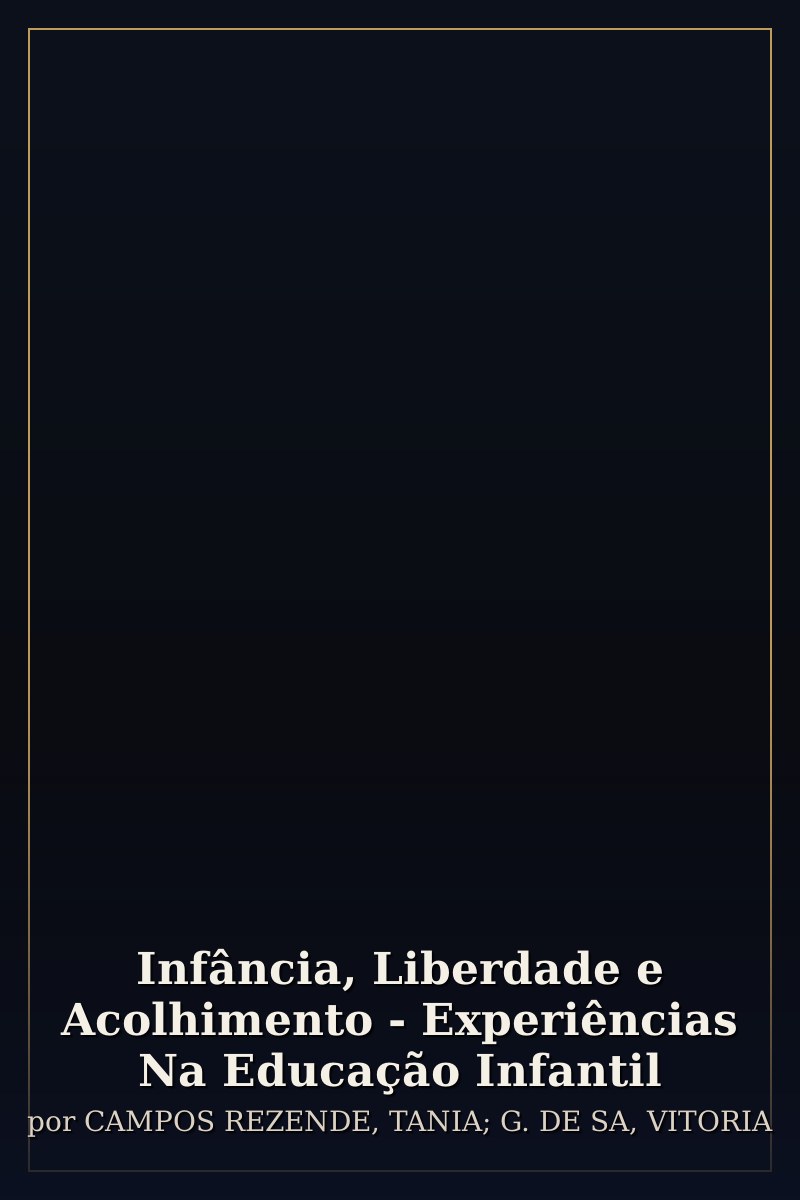 Capa de Infância, Liberdade e Acolhimento - Experiências Na Educação Infantil