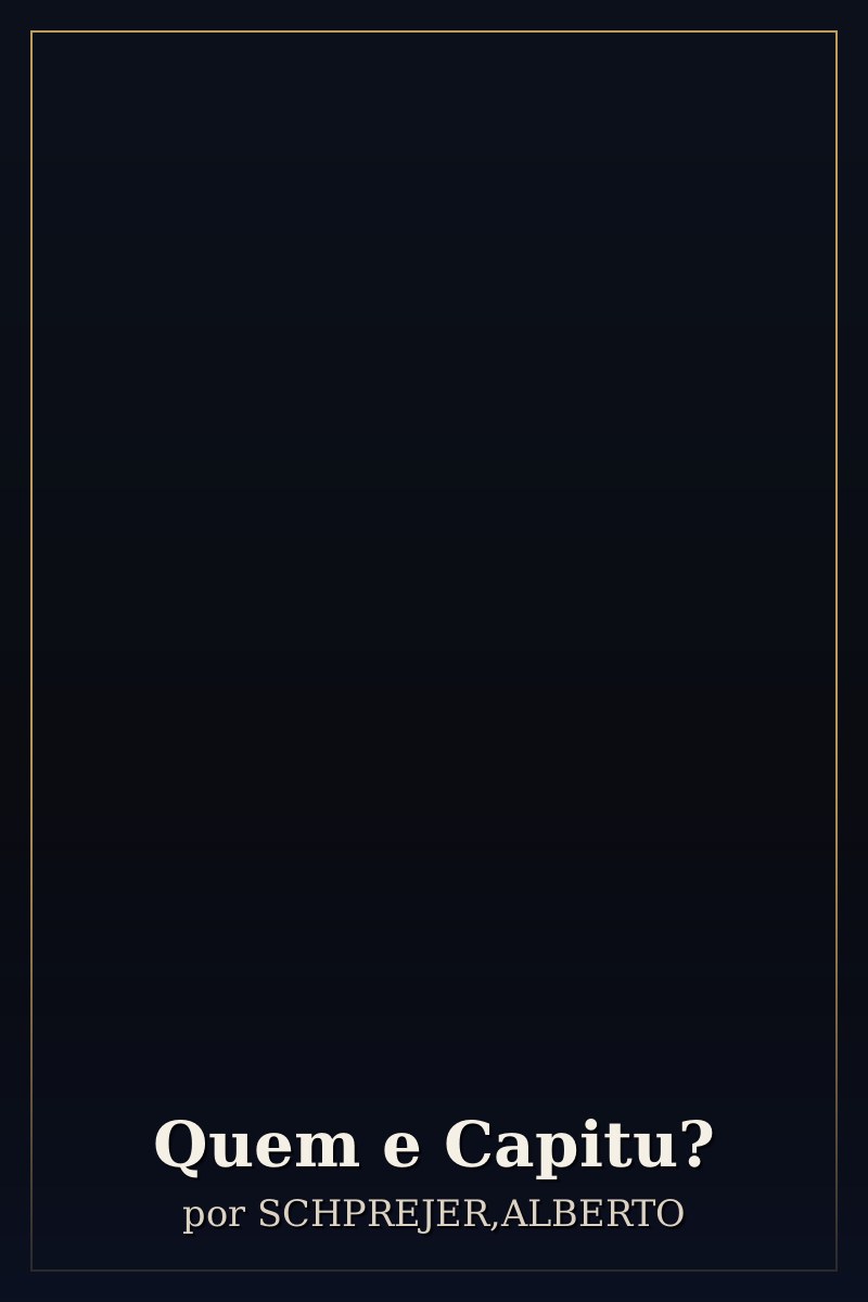 Capa de Quem e Capitu?