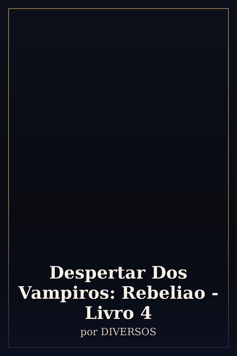 Capa de Despertar Dos Vampiros: Rebeliao - Livro 4