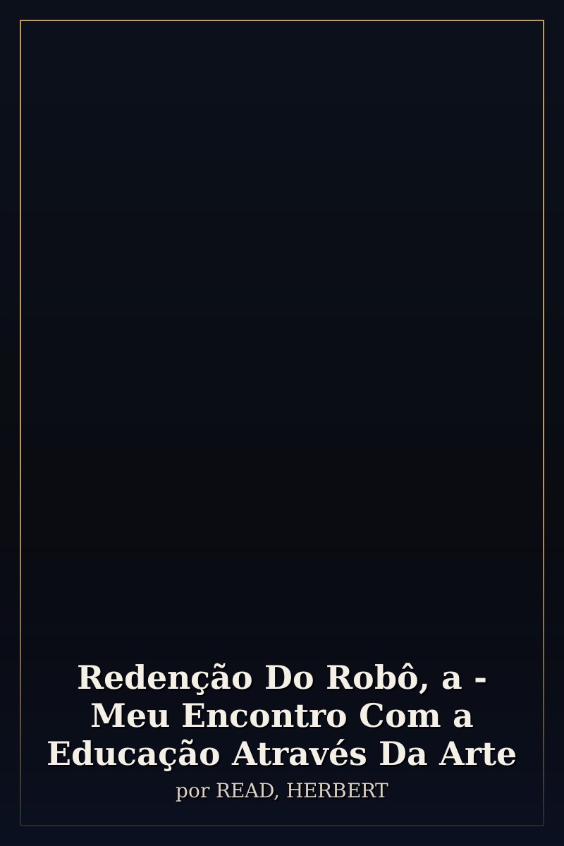 Capa de Redenção Do Robô, a - Meu Encontro Com a Educação Através Da Arte
