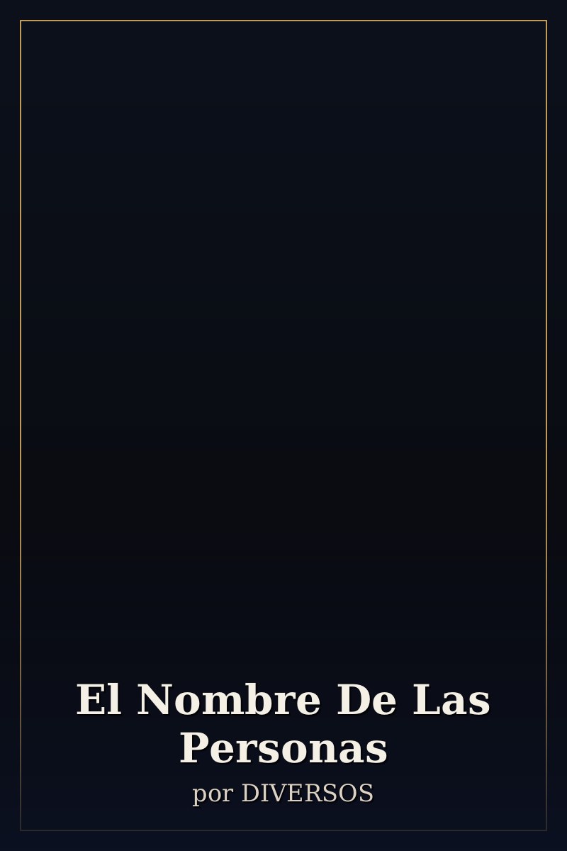 Capa de El Nombre De Las Personas
