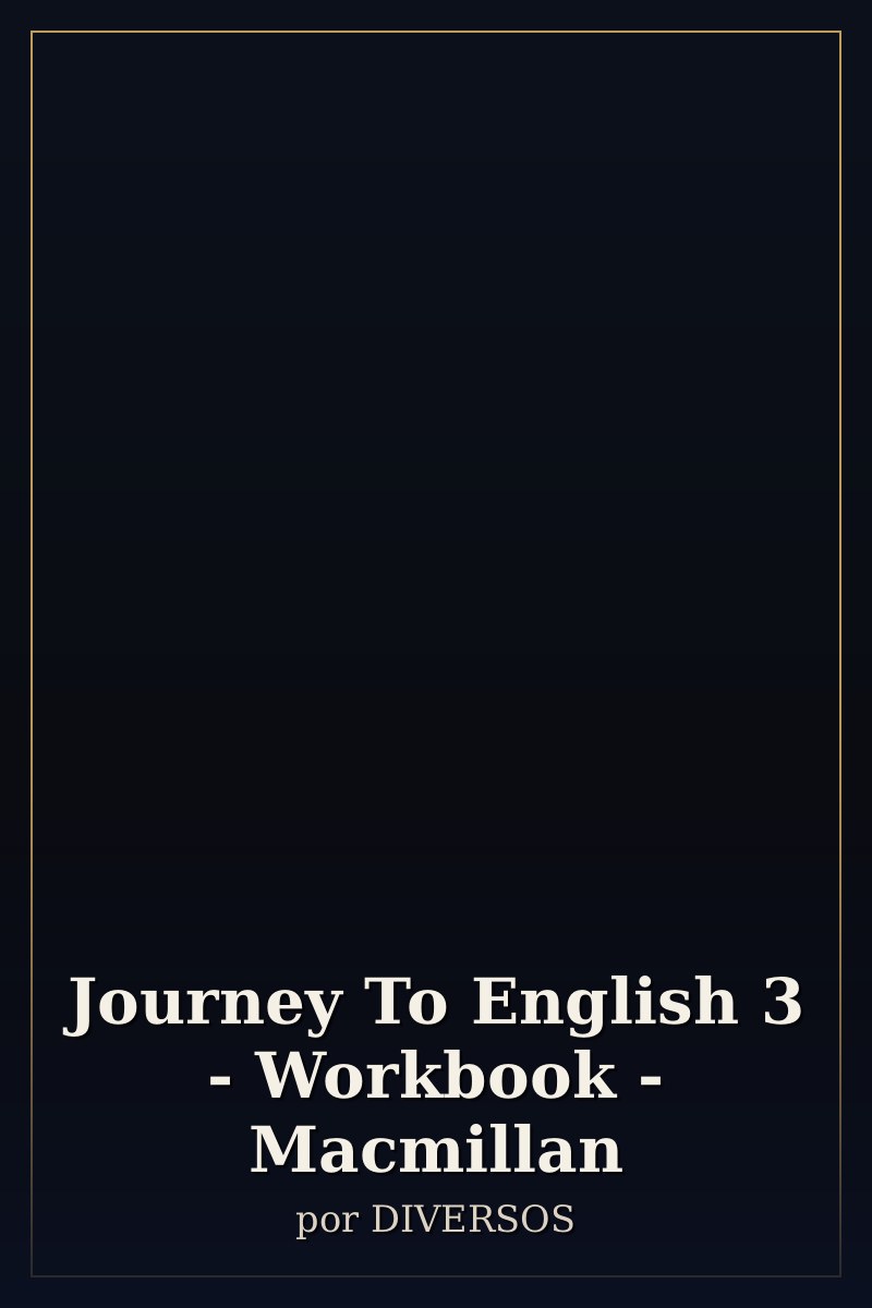 Capa de Journey To English 3 - Workbook - Macmillan