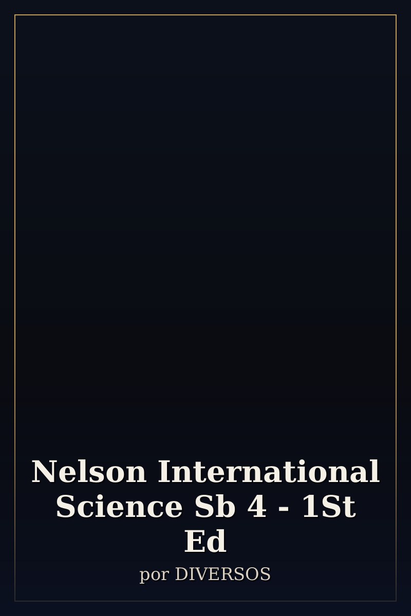 Capa de Nelson International Science Sb 4 - 1St Ed