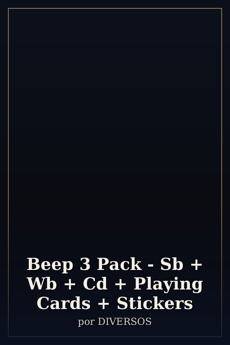 Capa de Beep 3 Pack - Sb + Wb + Cd + Playing Cards + Stickers