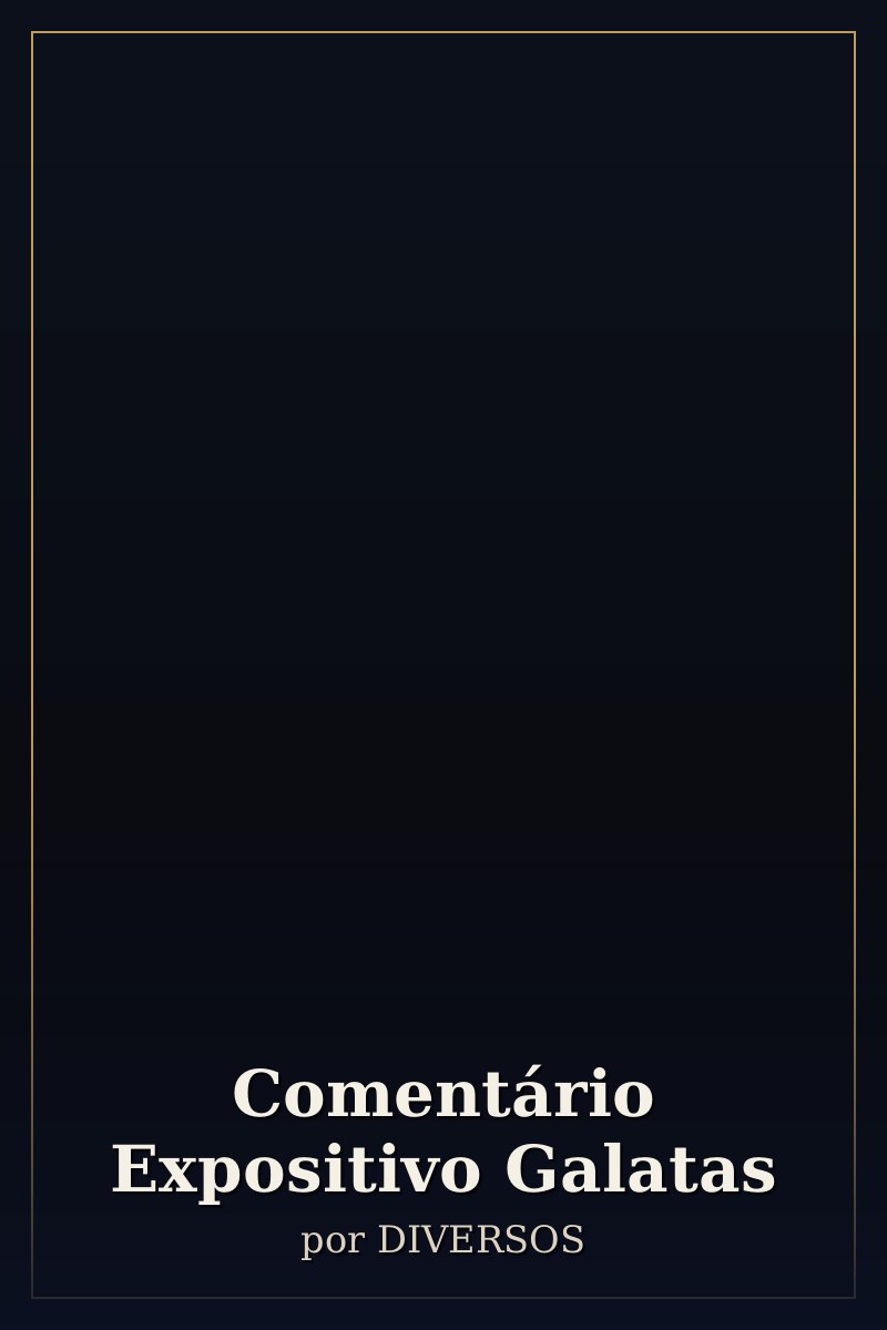 Capa de Comentário Expositivo Galatas