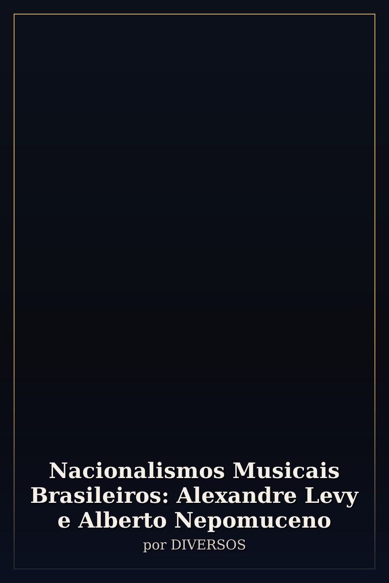 Capa de Nacionalismos Musicais Brasileiros: Alexandre Levy e Alberto Nepomuceno