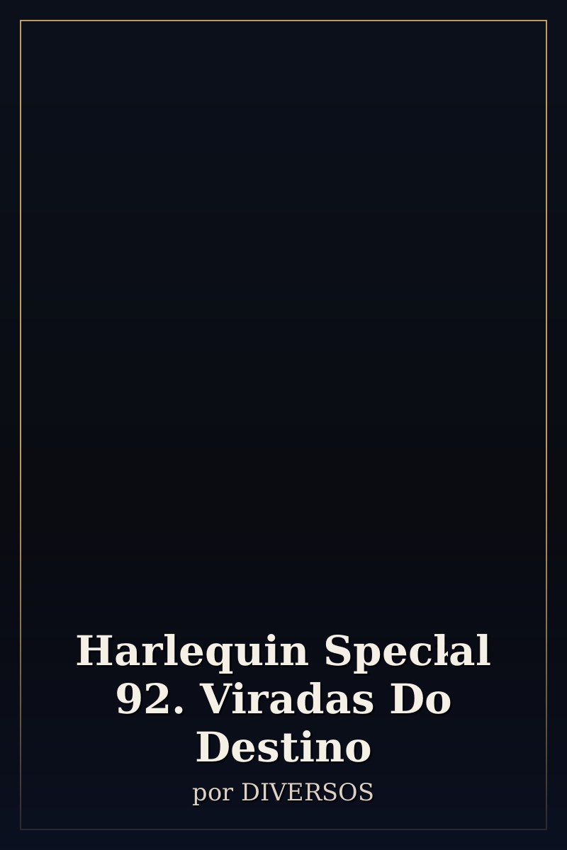 Capa de Harlequin Special 92. Viradas Do Destino
