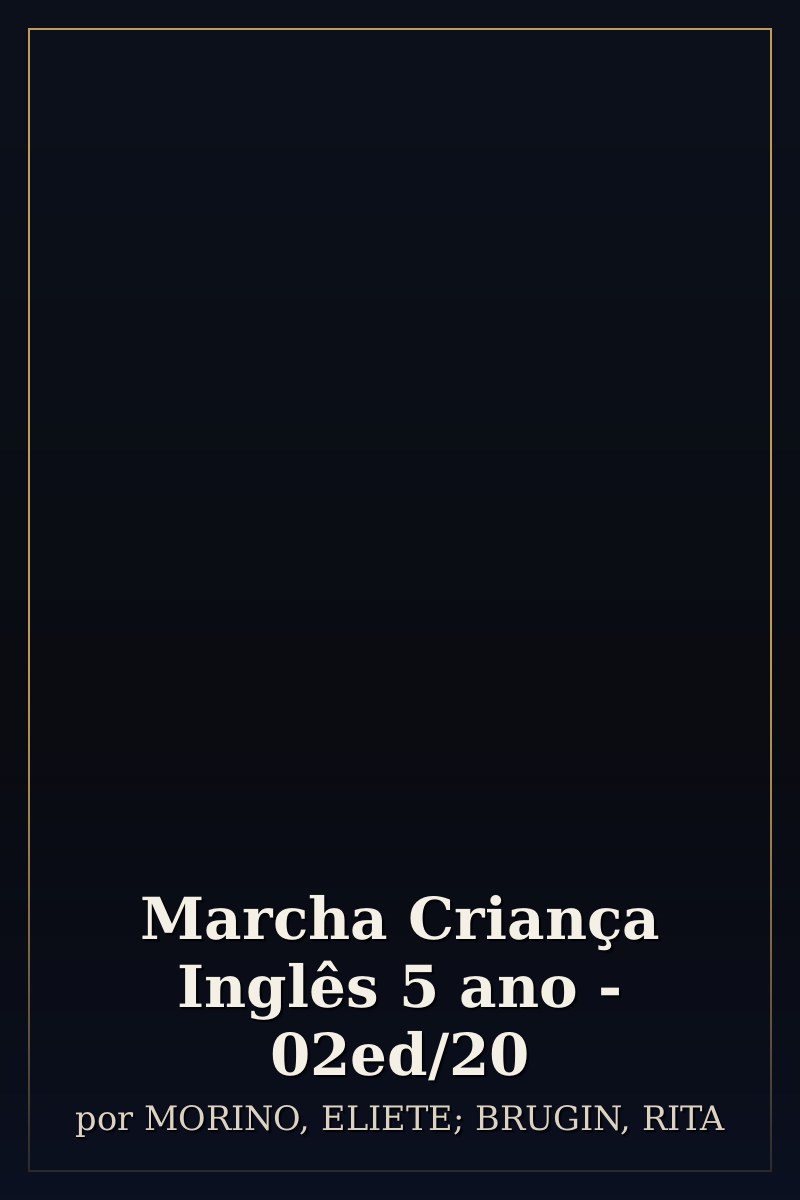 Capa de Marcha Criança Inglês 5 ano - 02ed/20