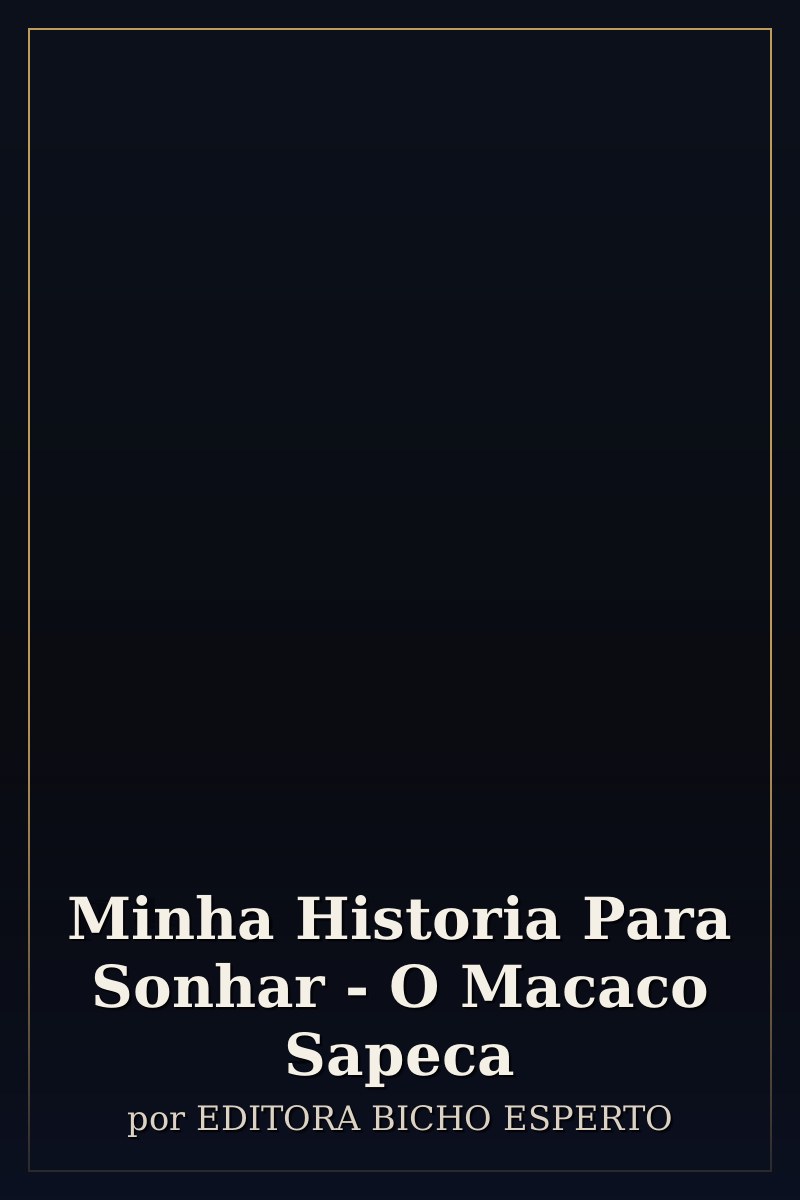 Capa de Minha Historia Para Sonhar - O Macaco Sapeca