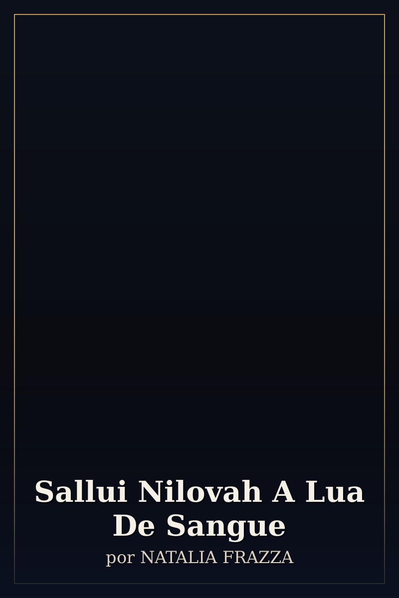 Capa de Sallui Nilovah   A Lua De Sangue