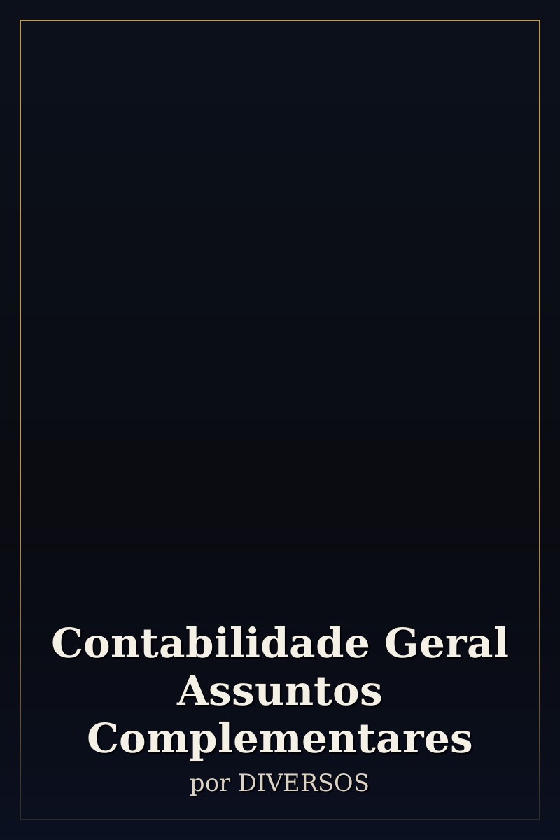 Capa de Contabilidade Geral Assuntos Complementares