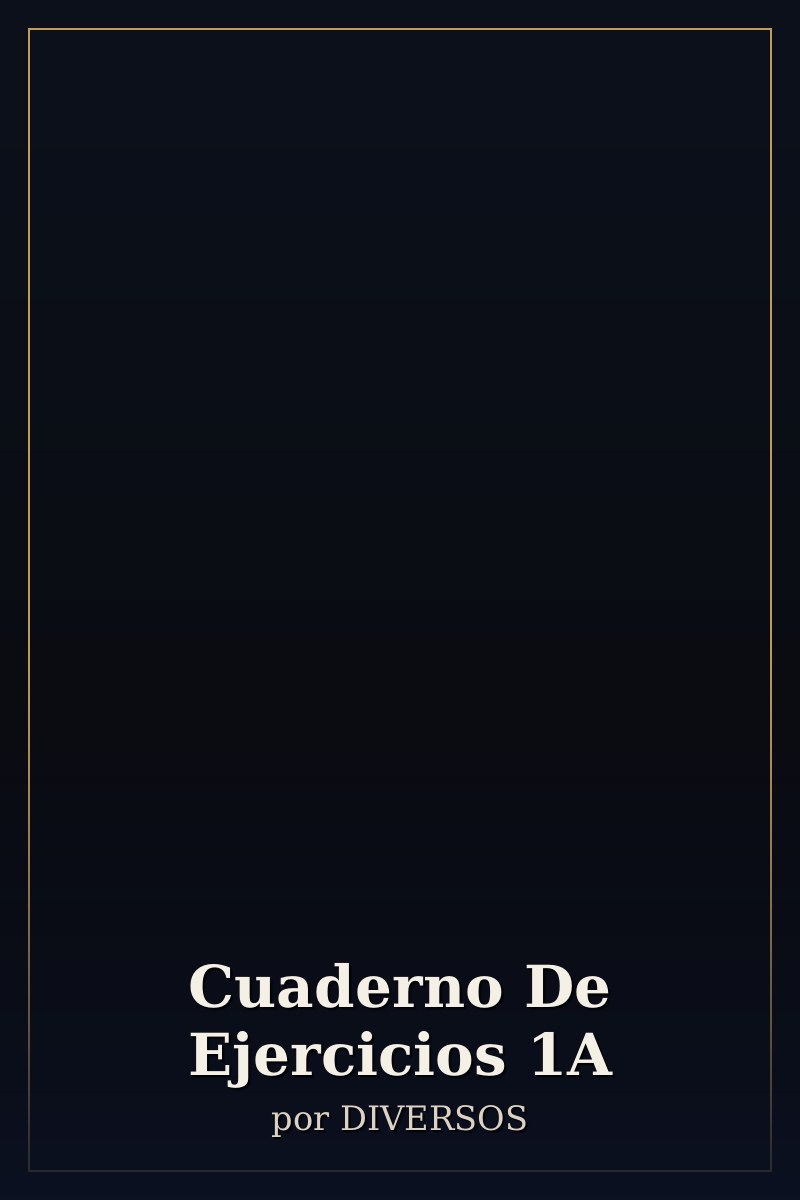 Capa de Cuaderno De Ejercicios 1A