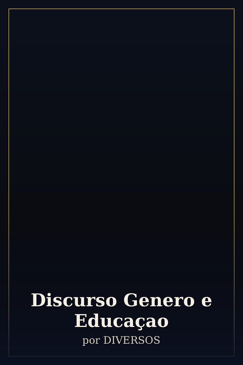 Capa de Discurso Genero e Educaçao