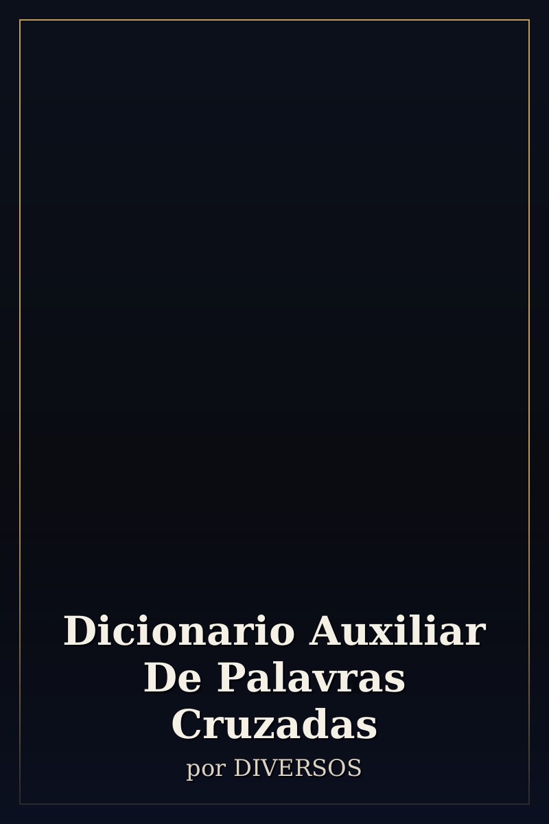 Capa de Dicionario Auxiliar De Palavras Cruzadas