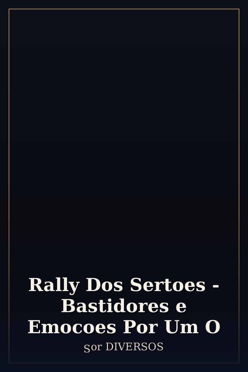 Capa de Rally Dos Sertoes - Bastidores e Emocoes Por Um O
