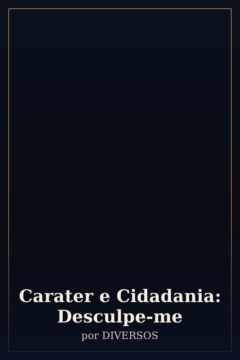 Capa de Carater e Cidadania: Desculpe-me