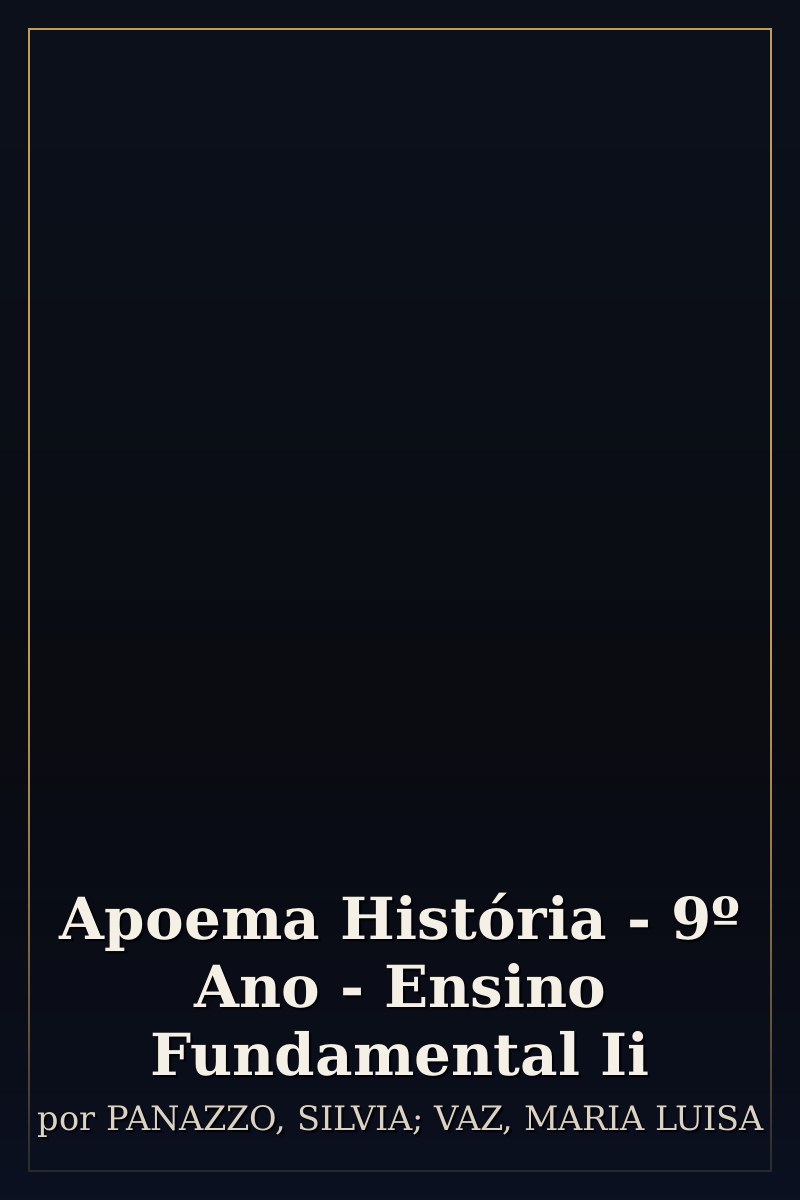 Capa de Apoema História - 9º Ano - Ensino Fundamental Ii