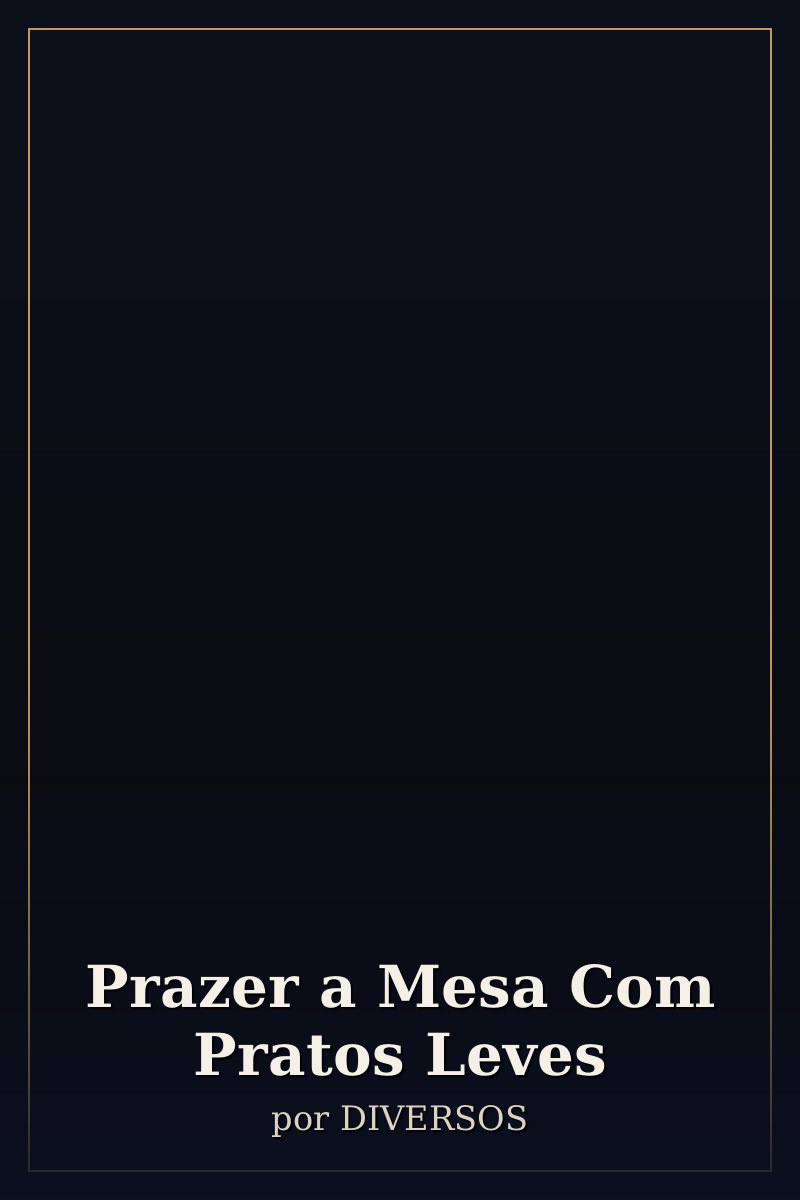 Capa de Prazer a Mesa Com Pratos Leves