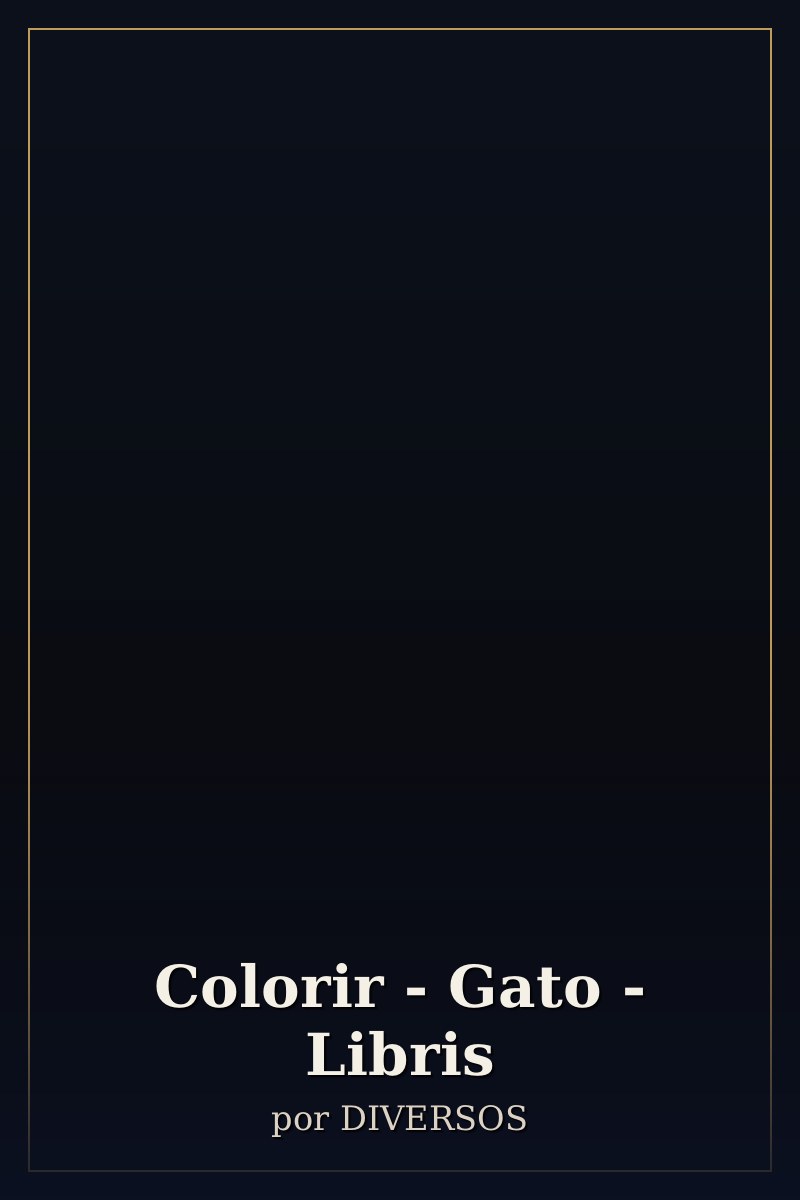 Capa de Colorir - Gato - Libris