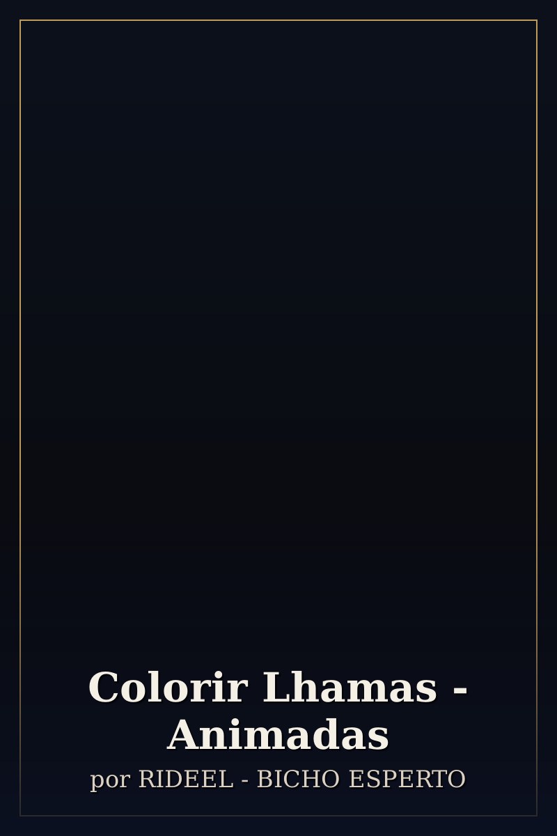 Capa de Colorir Lhamas  - Animadas