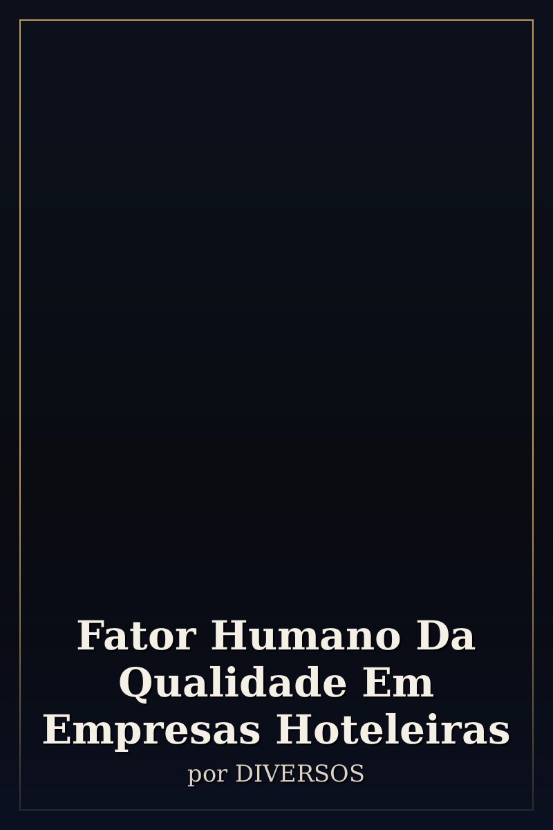 Capa de Fator Humano Da Qualidade Em Empresas Hoteleiras