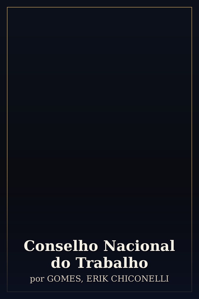 Capa de Conselho Nacional do Trabalho