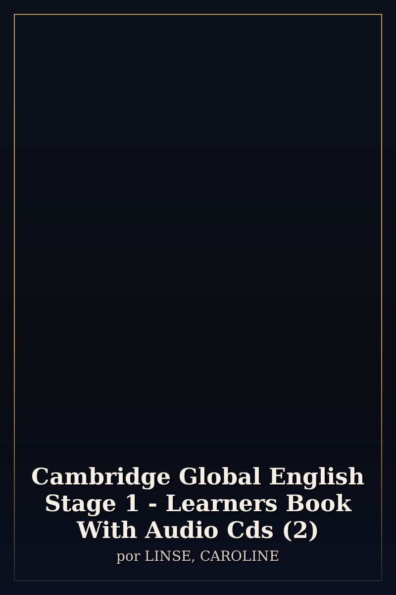 Capa de Cambridge Global English Stage 1 - Learners Book With Audio Cds (2)