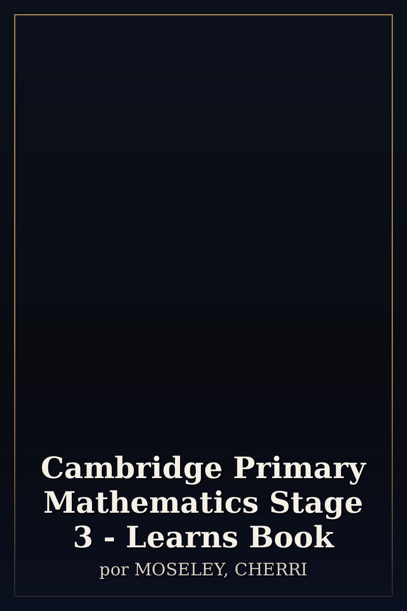 Capa de Cambridge Primary Mathematics Stage 3 - Learns Book