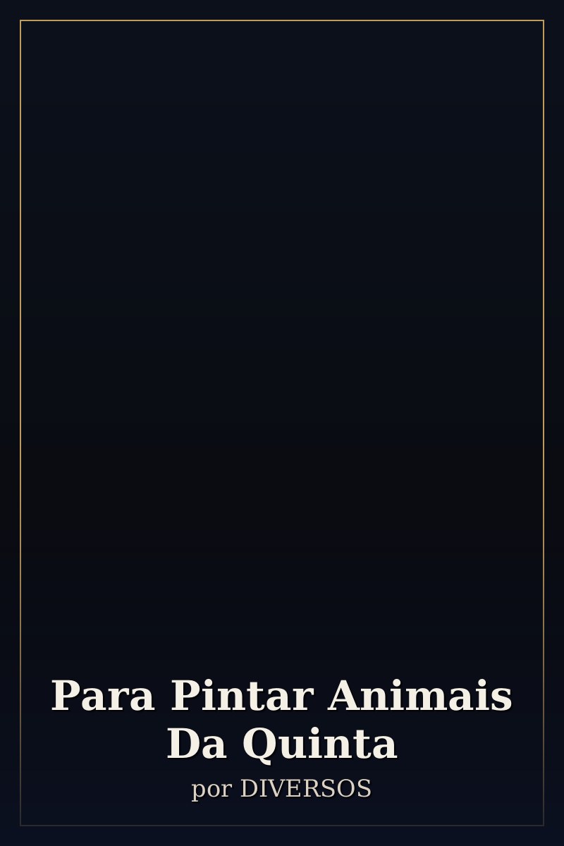 Capa de Para Pintar Animais Da Quinta