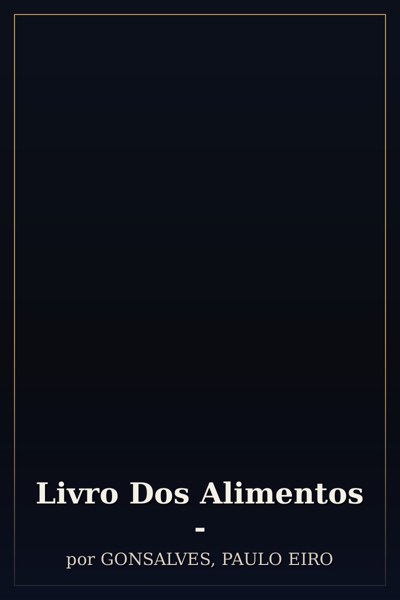 Capa de Livro Dos Alimentos -