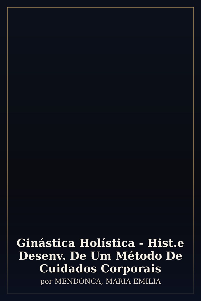 Capa de Ginástica Holística - Hist.e Desenv. De Um Método De Cuidados Corporais