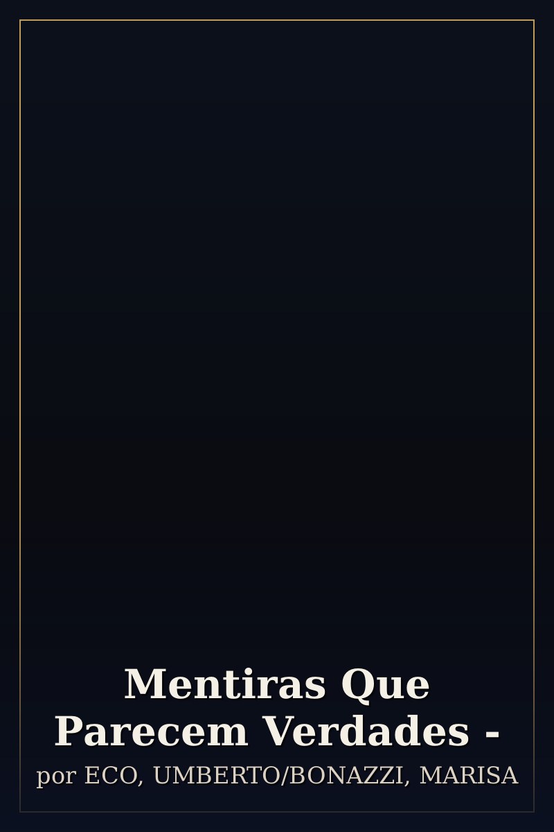 Capa de Mentiras Que Parecem Verdades -