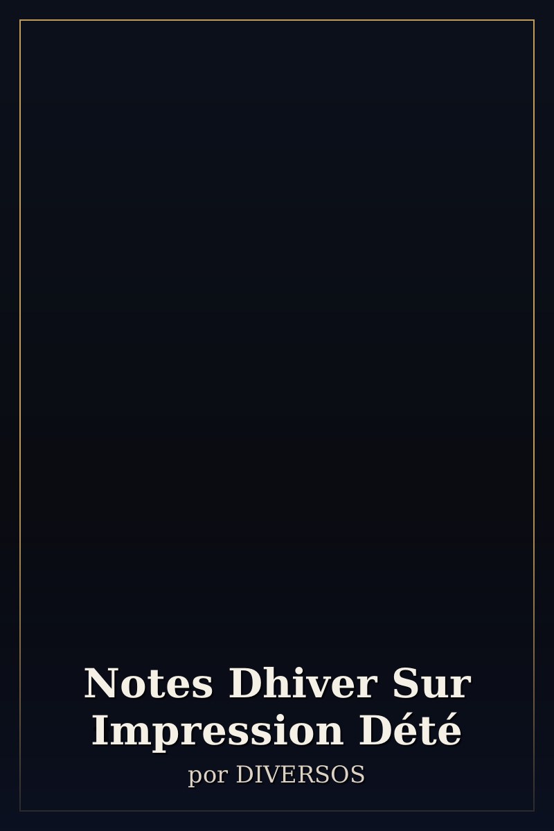 Capa de Notes Dhiver Sur Impression Dété