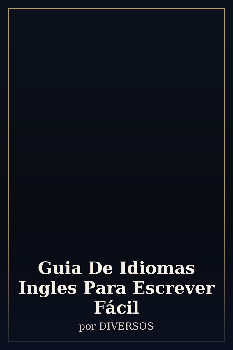 Capa de Guia De Idiomas Ingles Para Escrever Fácil