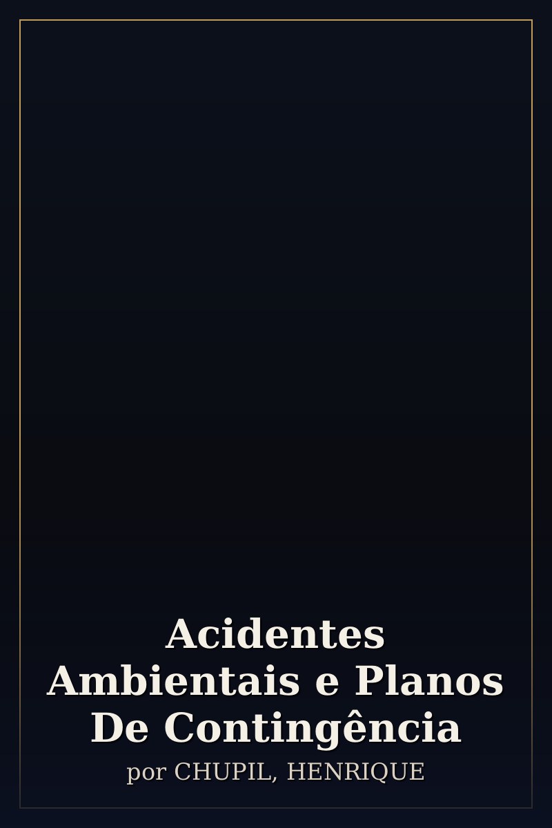 Capa de Acidentes Ambientais e Planos De Contingência