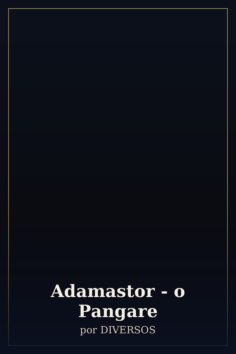 Capa de Adamastor - o Pangare