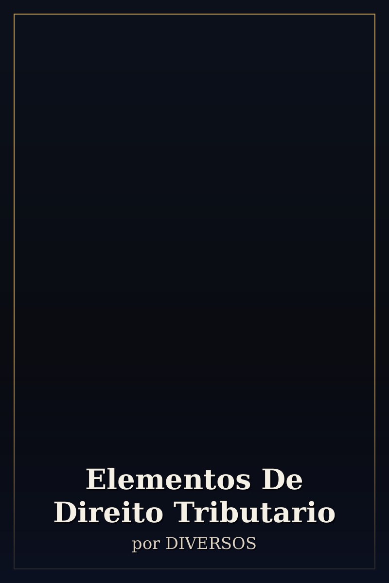 Capa de Elementos De Direito Tributario
