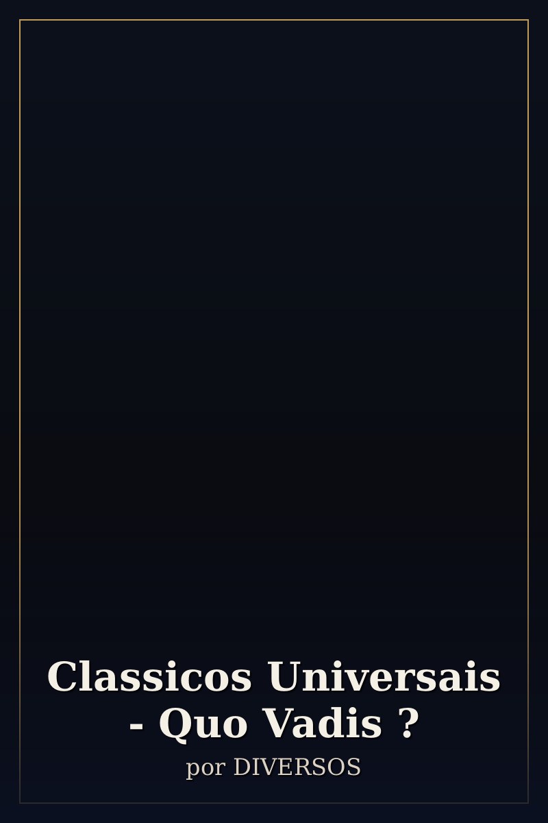 Capa de Classicos Universais - Quo Vadis ?