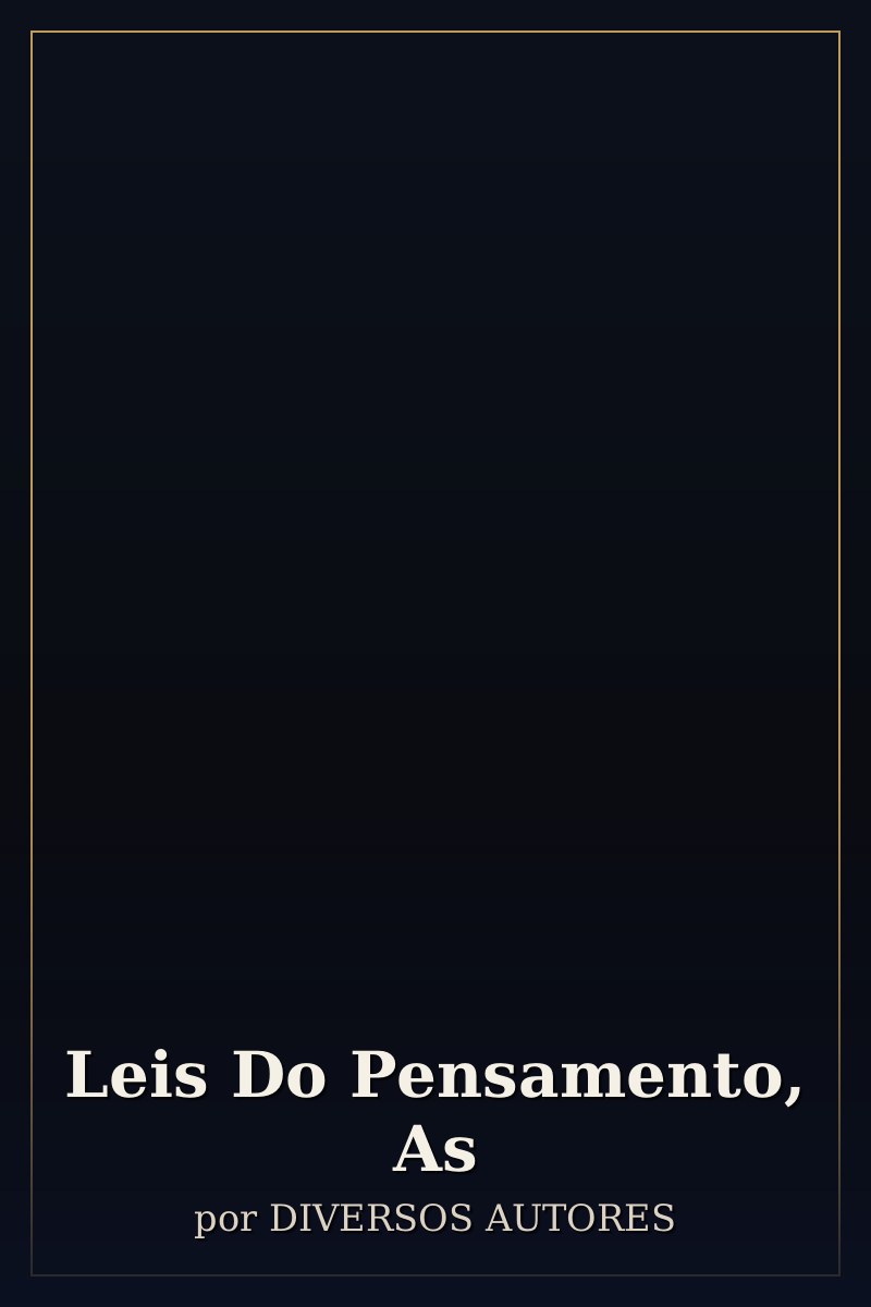 Capa de Leis Do Pensamento, As