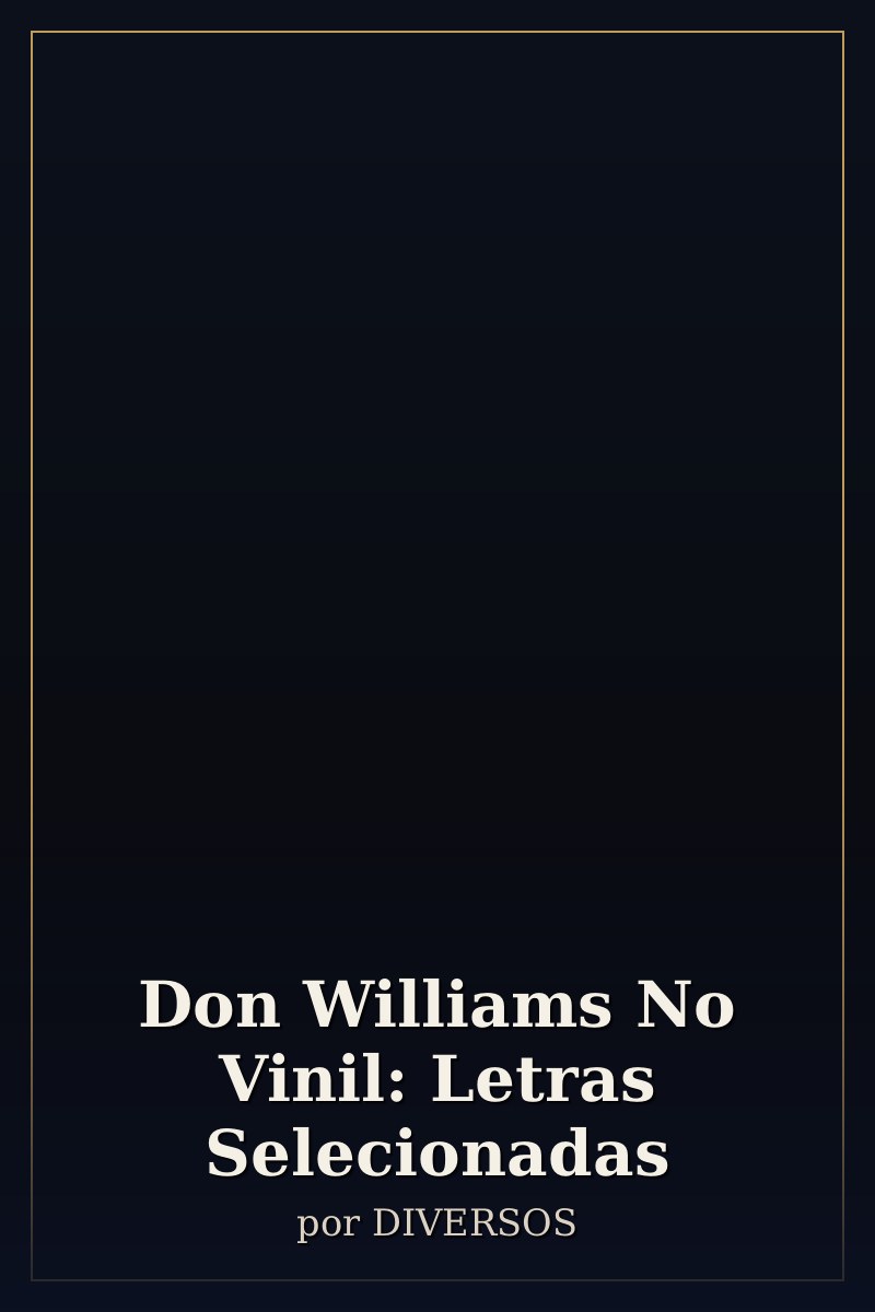 Capa de Don Williams No Vinil: Letras Selecionadas